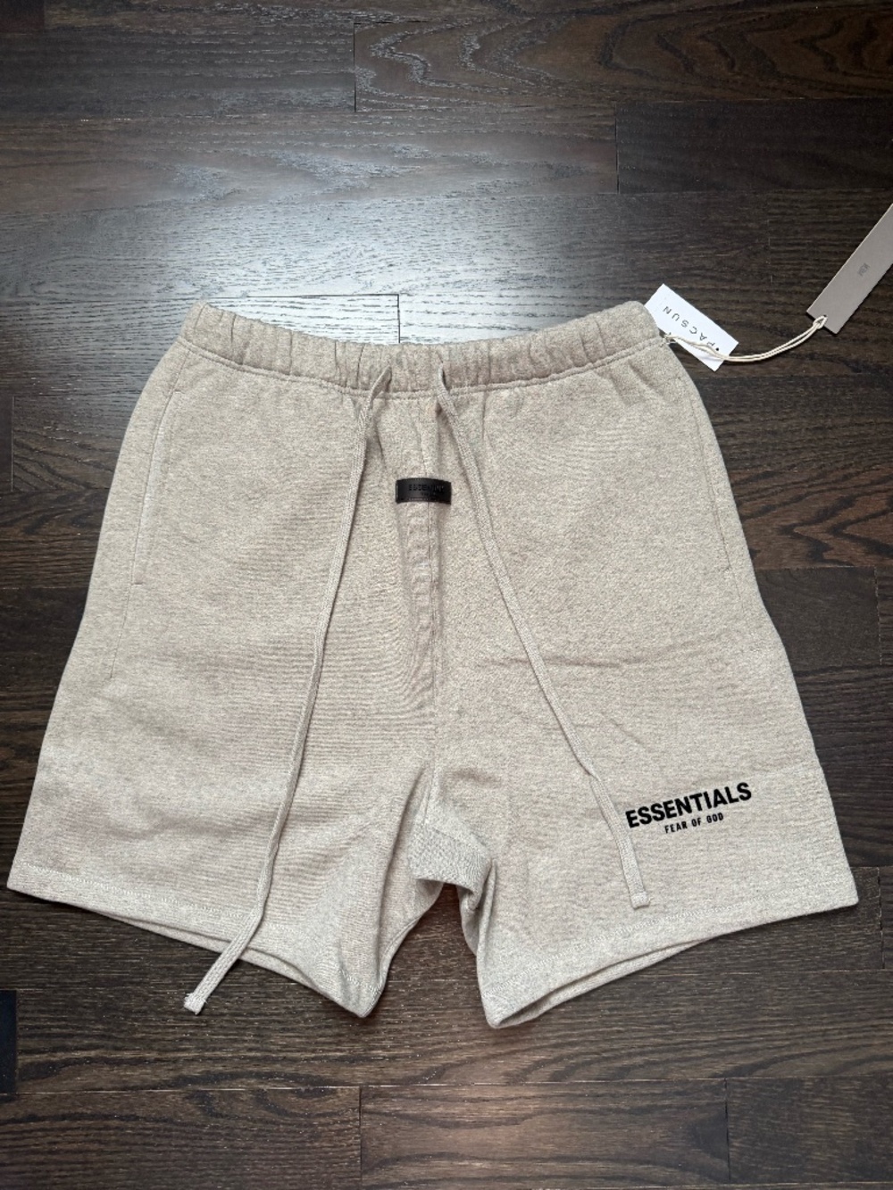 Fear Of God Essentials Shorts SS22 Dark Oatmeal Gray Size Large